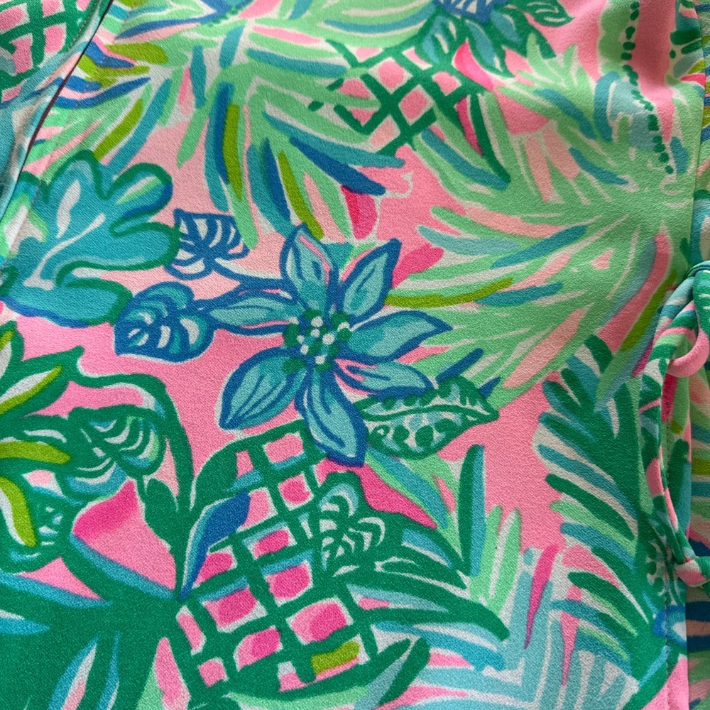 Lilly Pulitzer Donna Square Neck Romper size 10 - Picture 4 of 7